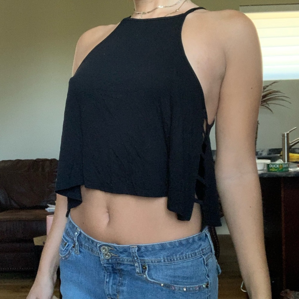 F21 Halter Top W Open Sides